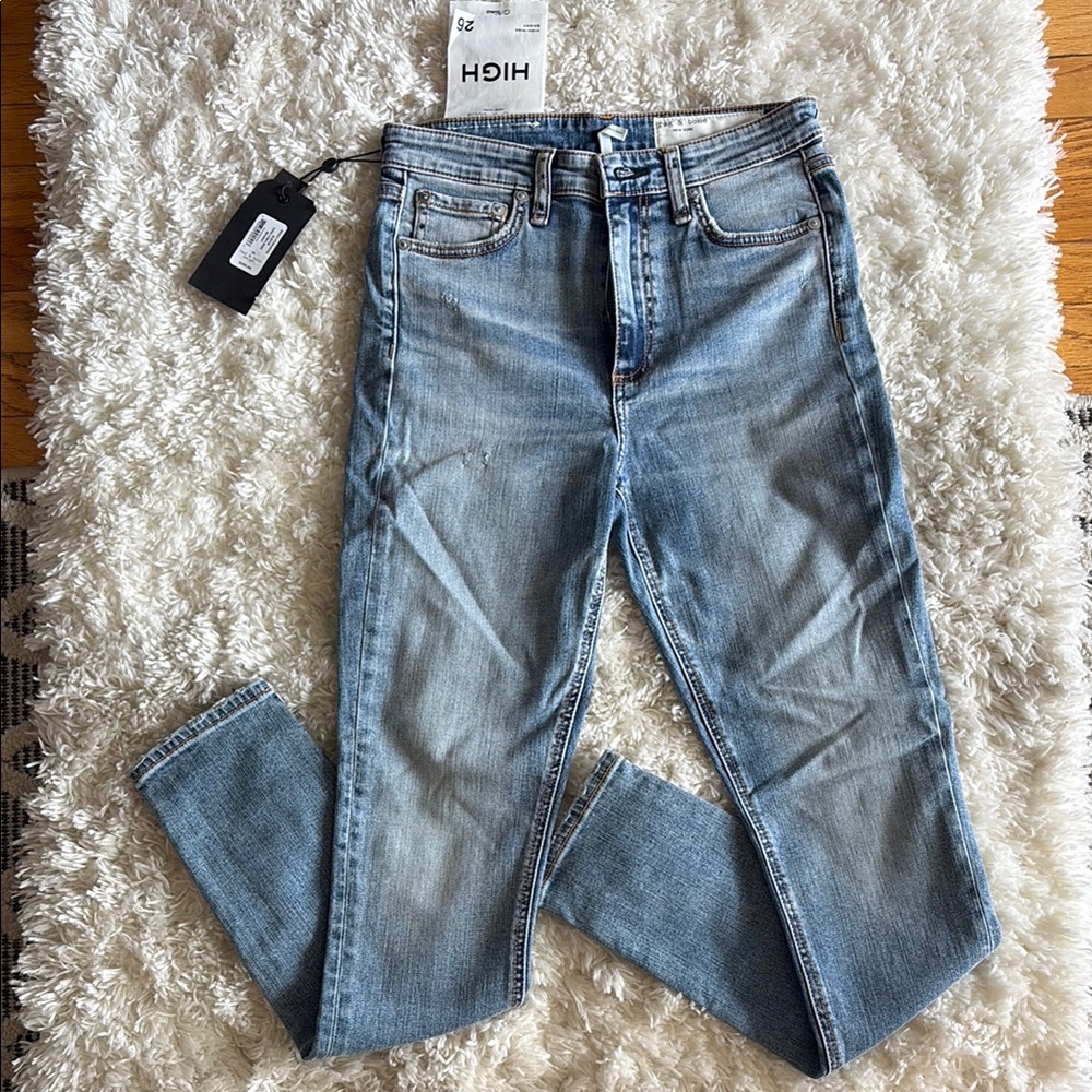Rag & Bone Blue Skinny Jeans Modern Fit